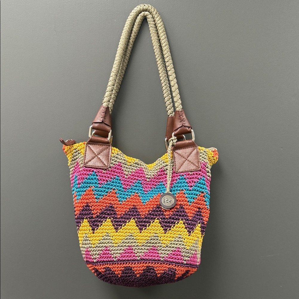 The Sak Multicolor Zigzag Shoulder Bag
